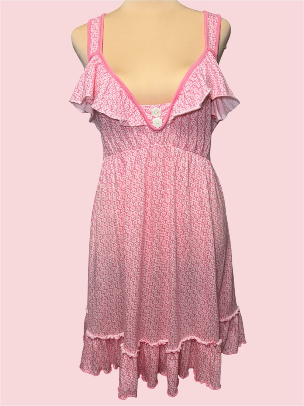 Victoria Secret Pink Ruffled Nighty